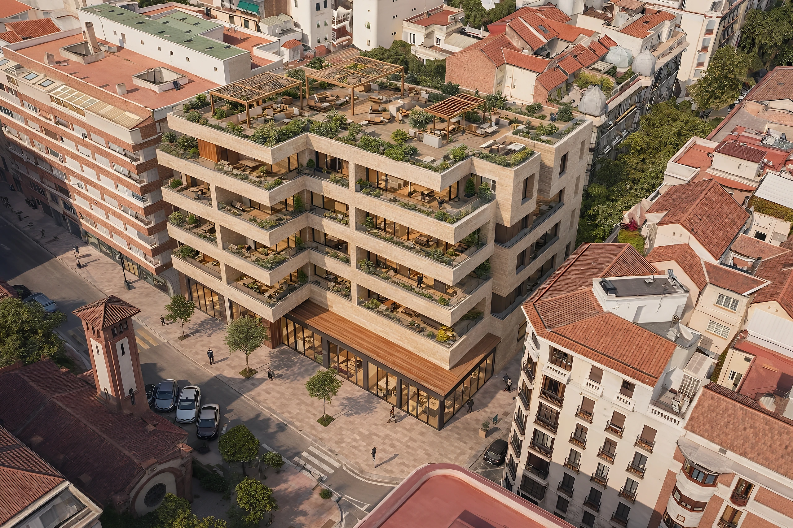 Edificio Salamanca / Residential development, Facade as urban identity